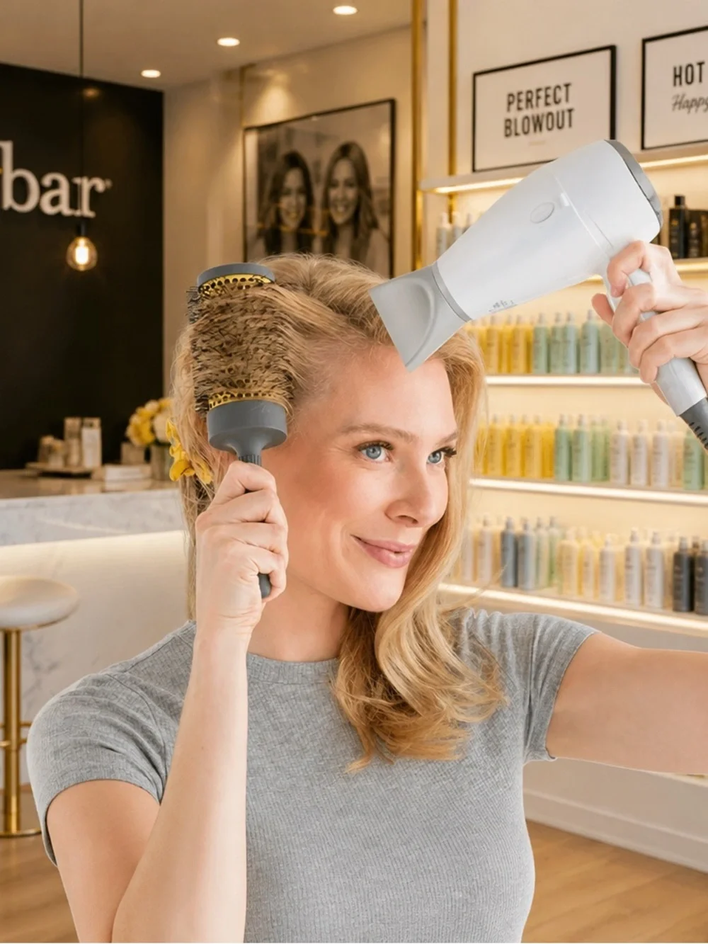 NEW DRY BAR Round Ceramic Brush